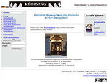 Tablet Screenshot of koorszag.hu